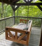 You will love whiling away the hours in swinging porch bed